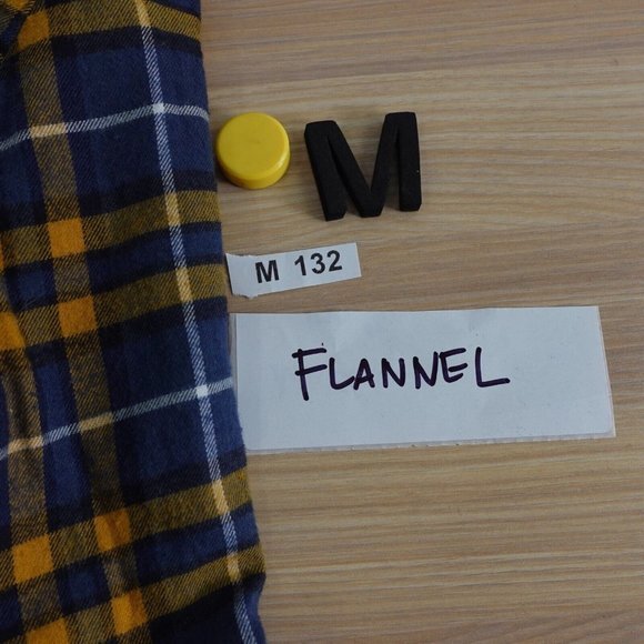 J Crew Shirt Men Size Small Blue Plaid Button Down Flannel Cotton Work Cabincore - Picture 8 of 8